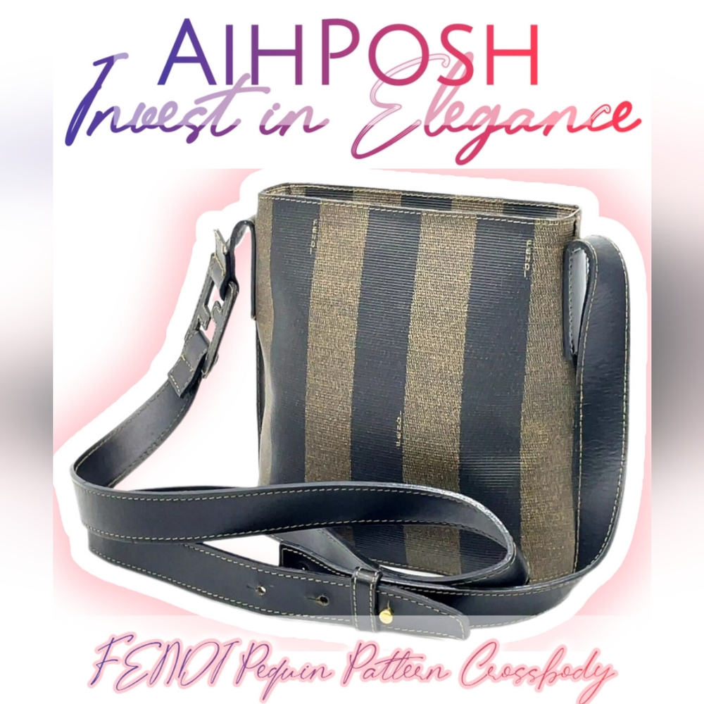 Fendi Shoulder/Crossbody in Pequin Pattern